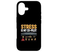 Stress Is My Co Pilot Anxiety Humor Mental Health Case for iPhone 17