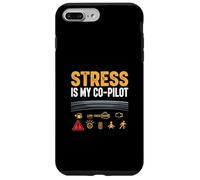 Stress Is My Co Pilot Anxiety Humor Mental Health Case for iPhone 7 Plus/8 Plus