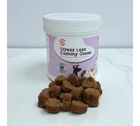 Stress Less Calming Chews treat style supplement for Dogs and Cats - helps with separation anxiety, travel stress, vet visits, during fireworks, Christmas & periods of separation - 120 chews per jar