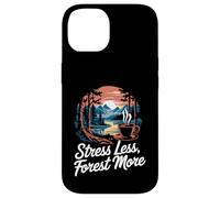 Stress Less Forest More Forest Breathing Shinrin-Yoku Case for iPhone 14