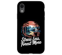 Stress Less Forest More Forest Breathing Shinrin-Yoku Case for iPhone XR