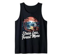 Stress Less Forest More Forest Breathing Shinrin-Yoku Tank Top
