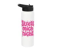 Stress Mich Nicht German Relax and Take it Easy Stainless Steel Insulated Water Bottle