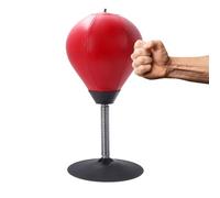 Stress Punching Bag - Desktop Box, Suction Cup | Heavy-Duty Spring Return Feature, Mini Boxing Tool For Desk Counter Stress At Office Home Gift Use