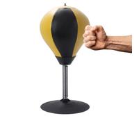 Stress Punching Bag - Heavy Duty Construction, Elastic Rebound System, Stable Suction Cup Base, Air Pump Included | Anger Release Tool, Desk Exercise Accessory, Focus Improvement, Fun Workout for Kids