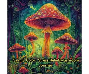 Stress Relief: Adult Coloring Book with Mystical and Magic Mushrooms, Landscape, Flowers, Patterns and Many More For Relaxation and Mind Clarity: ... the Beauty of this Magic Mushroom Journey
