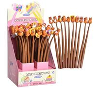 Stress Relief Bobble-head Pens,Functional Pens Build 23cm, Capybara Shaking Pen, Student Writing Tool, 0.5mm Pencil Pen, Cartoon Fidget Pencil, For School, Work, Journaling