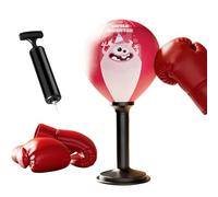 Stress Relief Boxing Bag - Super Suction Cup Base, Desktop Punching Bag for Reaction Training, Durable Reflex Speed Ball, Portable Fitness Gear | for Kids Adults Home Bedroom Office Table