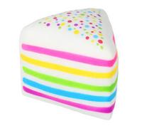 Stress Relief Cake Toy, Colorful Dot TPR Soft Squeeze Quick Recovery Simulated Cake, For Hand Relaxation Focus Aid Anti Anxiety Gift B