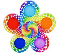 Stress Relief Hand Spinner Push Pop Bubble Fidget Toy (Dots)