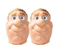 Stress Relief Pimple Popping Toy for Adults, 2026 New Refillable Pimple Blackhead Popping Toy, Big Head SqueezeToy for Stress & Anxiety Relief, Funny Gag Gift (2*Brown)