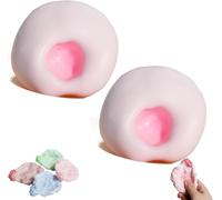 Stress Relief Sand Glutinous Balls,Sensory Fidget Squeeze Toy Soft Grape Stress Relief Ball,Sensory Fidget Squeeze Toys Shapeable Ball Reliever Pinch Toy,Slow Rising Hand Exercise Toys For Kids Adult