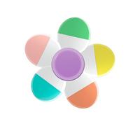 Stress Relief Spinner Highlighter Pen 5 Color Fluorescent Marker Pen for Note Taking Color Coding Journaling Student Study