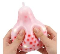 Stress Relief Toy, Skin Picking Kit, Pimple Pear for Teens Adults Focus Portable Sensory Device Silicone Squeeze Pad Daily Habit Breaker Calming Grip Station
