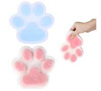 Stress Relief Toy - Taba Squishy 5.5inch Big Cat Paw Kit, 2Pcs Giant Sensory Squeeze Toys, Jumbo Soft Bouncy Fufu Squishies, Large Stretchable Springy Cat Paws for Relaxation, Huge Taboo Fidget toys