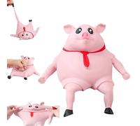 Stress Relief Toys Pig, Anti Stress Pig Pink, Squishy Pig Antistress Toy, Creative Decompression Piggy, Squeeze Toys Fidget Toys Travel Toy Raging Pig (S)
