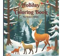 Stress Relief Winter Holiday Coloring Book for Teens and Adults | 8.25 x 8.25, 80 Pages.: A Calming Collection of Cozy Christmas Scenes, Winter ... to Soothe the Mind and Spark Creativity