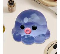 Stress-Relieving Octopus Squeeze Toy, Cute Octopus Stress Relief Stress Ball, Suitable for Adults Fun Soft Bubble Toy, Cute Animal Squeeze Toys Sensory Toys (Blue)