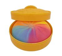 Stress Squeeze Toy | Colorful Bun Shape Fun Gadgets,Stress Toys with Steamer Box | for Home School Classroom Dorm College Travel Car Party Holiday Carnival Break Time
