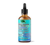 Stress Tension Relief Massage Oil - Deep Tissue Therapy for Relaxation & Mental Calm - Fast-Absorbing, Skin-Friendly - Soothing Massage Blend for Evening Relaxation & Better Sleep (50ml Glass Dropper)