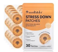 Stressdown Patches for Stress Relief, Transdermal, Vitamin B Complex, Vegan, Once-Daily, 60 Count