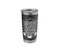 Stressed Blessed and Coffee Obsessed Stainless Steel Insulated Tumbler