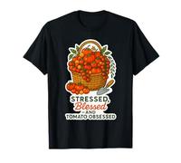 Stressed Blessed and Tomato Obsessed Gardener Graphic T-Shirt