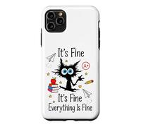 Stressed Cat School Academic Pressure Student Case for iPhone 11 Pro Max