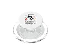 Stressed Cat School Academic Pressure Student PopSockets PopGrip for MagSafe