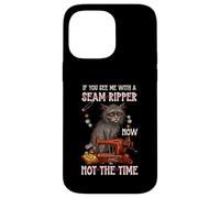 Stressed Cat Seamstress Quilting Notions Sarcastic Sewing Case for iPhone 14 Pro Max
