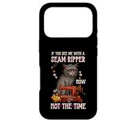 Stressed Cat Seamstress Quilting Notions Sarcastic Sewing Case for iPhone 17 Pro