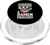 Stressed Depressed And Ramen Obsessed Noodle Bowl PopSockets PopGrip for MagSafe