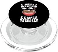 Stressed Depressed And Ramen Obsessed Noodle Bowl PopSockets PopGrip for MagSafe