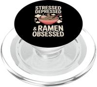 Stressed Depressed And Ramen Obsessed Noodle Bowl PopSockets PopGrip for MagSafe