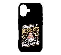 Stressed Is Desserts Spelled Backwards Baking Baker Cake Case for iPhone 17