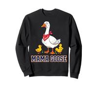 Stressed Mama Goose Goslings Graphic water bird parent Sweatshirt