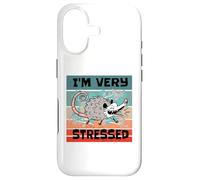 Stressed Possum Overwhelmed Critter Anxious Opossum Animal Case for iPhone 17