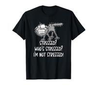 Stressed Who's Stressed? I'm Not Stressed Funny Cat T-Shirt