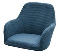Stretch Accent Chair Slipcover Curved Back Accent Kitchen Chair Covers Modern Arc Shaped Armrest Counter Height Bar Stools Covers Wing Back Chair Protector (Color : Gray blue, Size : 1PC)