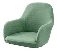 Stretch Accent Chair Slipcover Curved Back Accent Kitchen Chair Covers Modern Arc Shaped Armrest Counter Height Bar Stools Covers Wing Back Chair Protector (Color : Mint green, Size : 1PC)