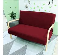 Stretch Arm Chair Covers,Mid-Century Modern Chair Cover Reading Armchair Covers Single Sofa Covers Wooden Arm Chair Cover Protector Living Room Hotel Decor, red
