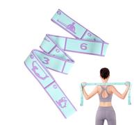 Stretch Bands, 8-Section Elastic Fitness, Workout Bands Resistance, Flexibility for Women Yoga Stretching Exercise Dance Pilates Gymnastics Fitness Home Leg