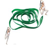Stretch Bands for Exercise - 10-Loop Stretching Strap Yoga Straps for Physical Therapy, Flexibility Training & Home Workouts, Durable Cotton Resistance Bands for All Levels (Green)