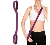 Stretch Bands For Exercise - 43x3cm Silicone | Resistance Band Figure 8 For Shoulder, Chest | Yoga Stretching Strap For FullBody | Pink 15lbs, Lilac 30lbs,Lilacs 40lbs