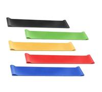 Stretch Bands for Exercise, Elastic Bands for Training, 5 x Elastic Resistance Band Set, Indoor Fitness Pilates Accessory, Women Yoga Straps for Stretching, Home Use at Home