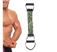 Stretch Bands | Natural Latex 3-Hole Resistance Stretcher | Adjustable Chest Expander with Handle Strength Training Pedal Puller for Muscle Home Gym Accessories
