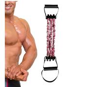 Stretch Bands - Natural Latex 3-Hole Resistance Stretcher | Latex Strength Training Chest Expander Adjustable Pedal Puller 3-Hole Fitness Equipment for Yoga Workout Gym