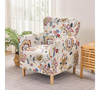 Stretch Banquet Armchair Slipcover: Modern Luxury 1Piece Printing Chair Slipcover Washable Solid Color Armchair Sofa Covers Soft Single Couch Covers,for Dog Pet (H-Jacquard)