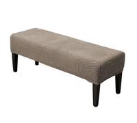 Stretch Bench Cover Rectangular Ottoman Slipcover Washable Dining Bench Covers for Bedrooms, Living Rooms, Kitchen(Coffee)