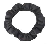 Stretch carbon fiber steering wheel cover with nonslip grip for car fit, providing protection and a modern look to steering wheel interiors (C)